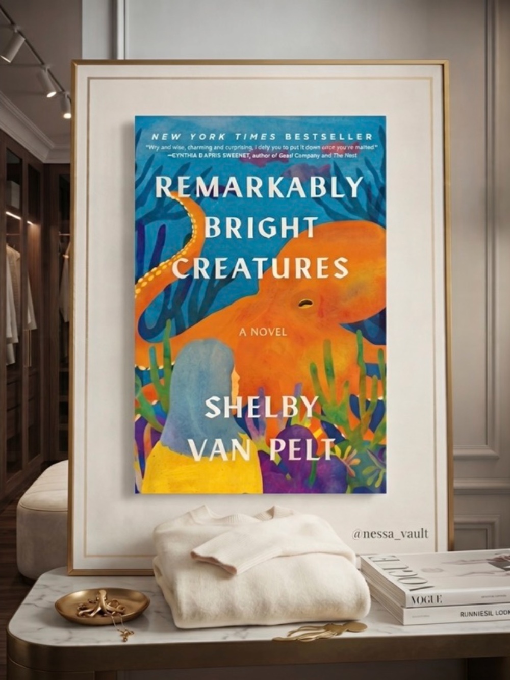 Remarkably Bright Creatures Paperback - Orange & Blue Cover
